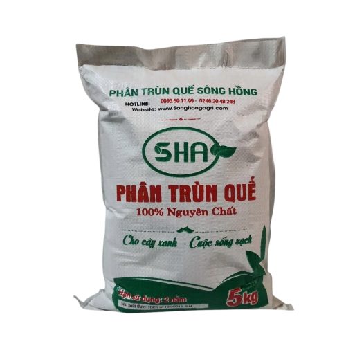 Bao PP dệt đựng phân trùn quế 5kg