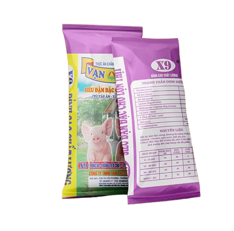 Bao thức ăn gia súc in ống đồng
