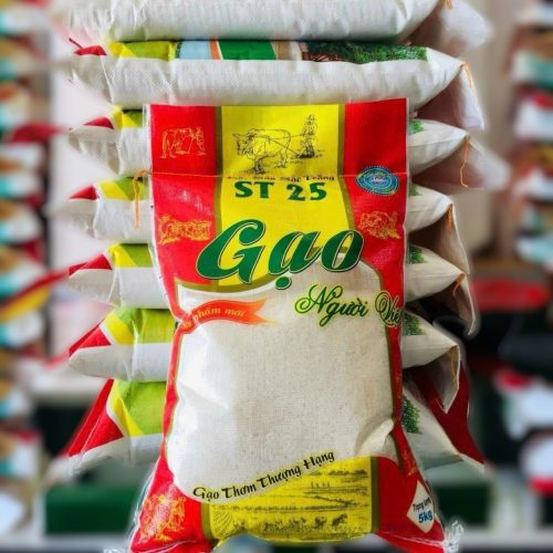 Bao đựng gạo 5kg, 10kg ghép màng OPP 2 mặt in ống đồng